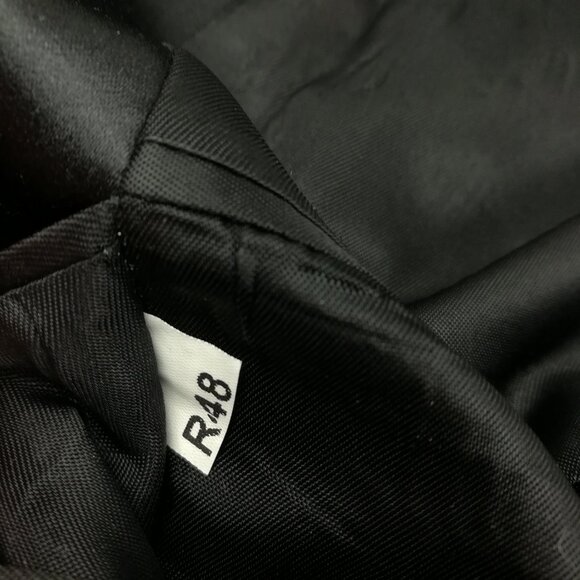 Jones New York Tuxedo Suit Wool 48R Three Button Black 38x31 - Picture 7 of 16